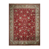 10x14 Hand Knotted 100% Wool Tabriz Traditional Oriental Area Rug Red, Mint Color